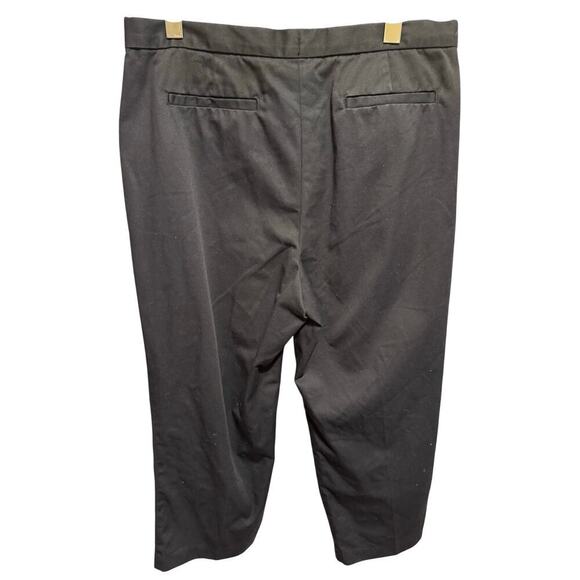 Lands' End Women's Black Fit 3 Chinos Crop Pants Pockets Sz 8P - Picture 7 of 12